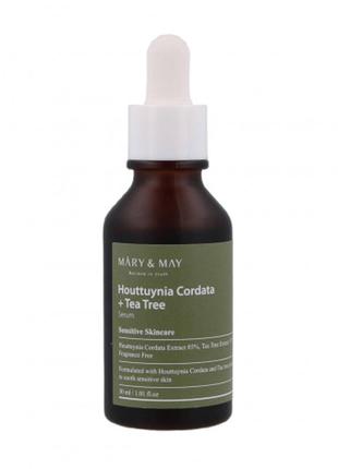 Mary&may houttuynia cordata tea tree serum серум для лица с экстрактом гуттуинии