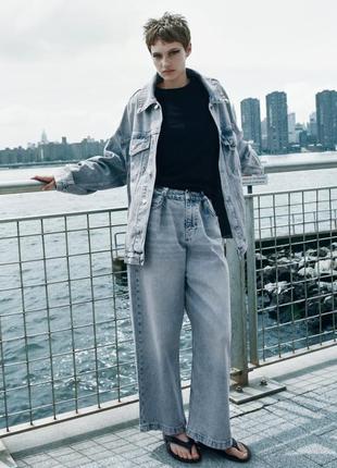 Широкие свободные джинсы от zara woman 36, 38р, оригинал