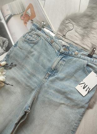 Широкие свободные джинсы от zara woman 32, 34, 36, 38, 40р, оригинал8 фото