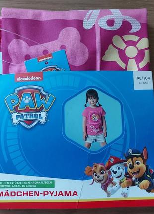 Дитяча піжама paw patrol на дівчинку 2-4 років2 фото