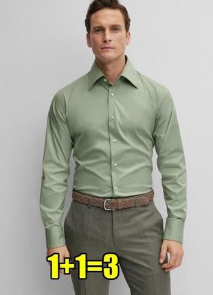 😉1+1=3 брендова чоловіча сорочка classic fit хакі gap, розмір 48 - 50