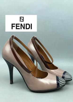 Туфли fendi оригинал кожа 35,51 фото