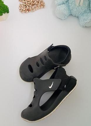 Детские чёрные сандалии,босоножки на мальчика nike 🌚1 фото