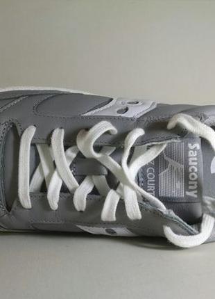 Кроссовки кожаные saucony jazz court grey, оригинал, новые5 фото