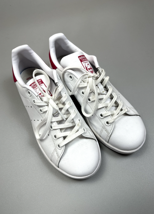 Женские классические белые stan smith white pink 385 фото