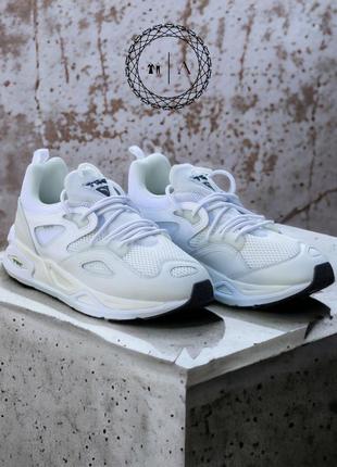 Puma trc blaze pyramids vaporous gray white 384957-01 мужские кроссовки