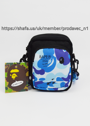 Месенджер bape барсетка bathing ape сумка через плече бейп бананка