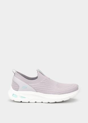 Женские слипоны skechers / оригинальные слипоны лавандового цвета