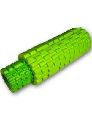 Масажний ролик easyfit grid roller double 33 см ef-7737-6-gr green
