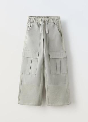 Штани zara нова колекція,штани з накладними кишенями zara8 фото