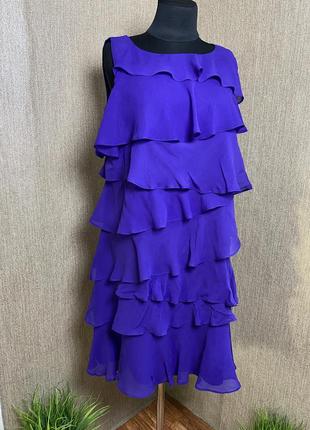 Шелковое платье с воланами monsoon тренд 2024 размер 145 фото
