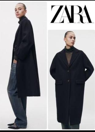 Нове демісезонне  пальто zara  із сумішевої вовни9 фото