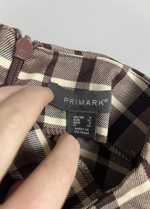 Primark юбка в клетку на завязках5 фото