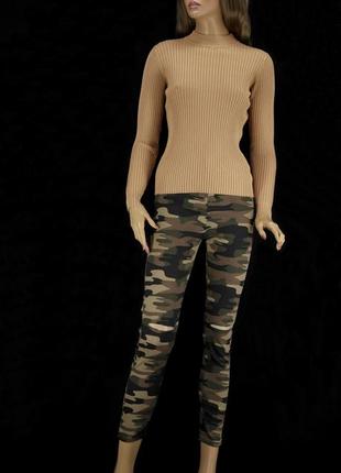 Новые джинсы скинни хаки roberto bello punk с высокой посадкой. размер uk8 и 10.