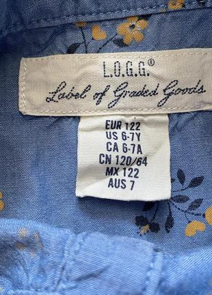 Рубашка/ туника джинсовая на 6-7 лет размер 1225 фото