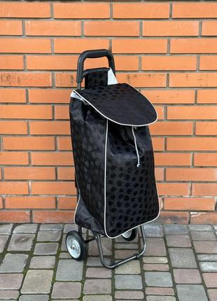 Залізні колеса господарська тачка кравчучка з сумкою візок метало каркас 95 см1 фото
