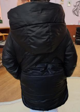 Куртка плащевка с карманами цвет черный размер xl3 фото