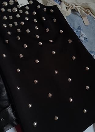 Распродажа!💞 новое брендовое черное платье с декором7 фото