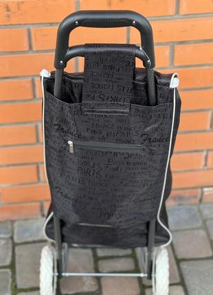 Большая хозяйственная тачка кравчучка с сумкой тележка метало каркас 95 см