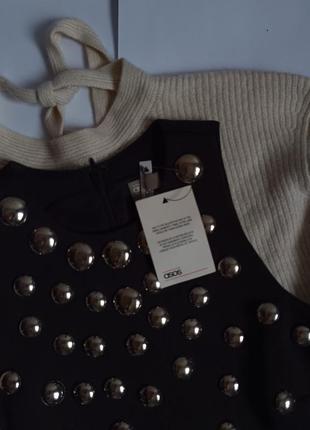Распродажа!💞 новое брендовое черное платье с декором8 фото