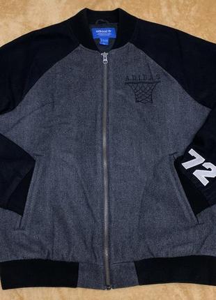 Мужская куртка бомбер adidas originals street varsity jacket wool vents size l