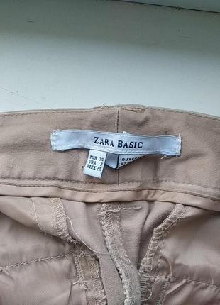 Бежевые брюки чиносы zara3 фото