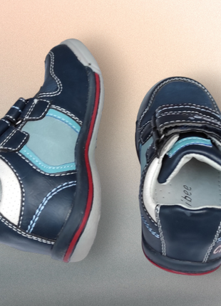 Кроссовки, кеды, ботинки синие для мальчика на липучках на узкую ножку весна, осень5 фото