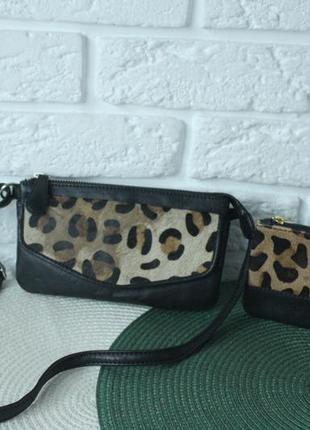 Практична і стильна сумка з натуральної шкіри debenhams у подарунок міні гаманець next з натуральної