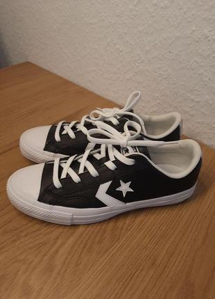 Кроссовки converse кожаные (оригинал). размер 38 (ст. 24.5 см).