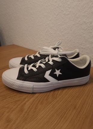 Кроссовки converse кожаные (оригинал). размер 38 (ст. 24.5 см).9 фото