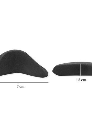 Набір латексних та поролонових вкладишів для зменшення розміру взуття 4 шт, вставки чорні n-11 d №12 фото