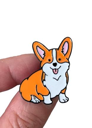 Уцінка! (деталі в описі) значок пін тварини собаки веселий коргі bbrgv113142