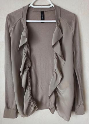 Блуза-жакет,шелк ,шерсть ,кашемир, marc cain8 фото