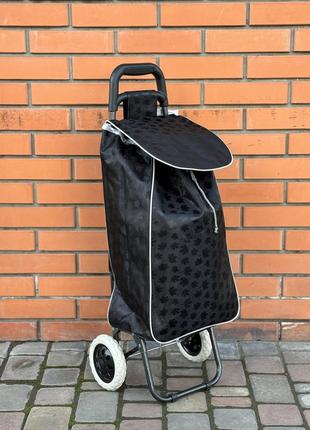 Большая хозяйственная тачка кравчучка с сумкой тележка метало каркас 95 см