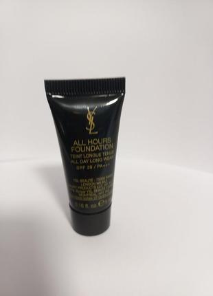 Yves saint laurent all hours foundation стойкая тональная основа.1 фото