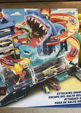 Hot wheels city shark втеча від лютої акули зі сша6 фото