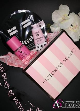 🆕 подарунковий набір маска, міст, крем pink victoria's secret