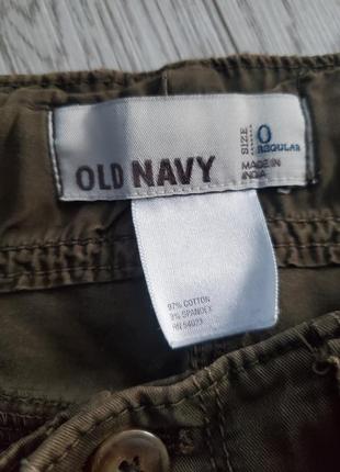 Карго хаки штаны узкие тонкие old navy 04 фото