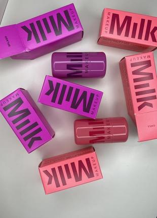 Тинт-желе для губ и щечек milk makeup cooling water jelly tint - red (chill)6 фото