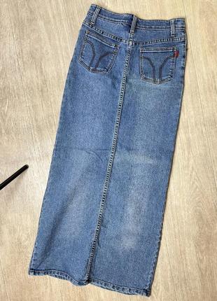 Спідниця relaxed jeans, максі, розмір s