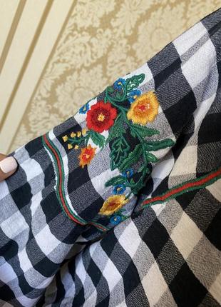 Дуже стильна блузка вишиванка сорочка з бавовни 👍2 фото