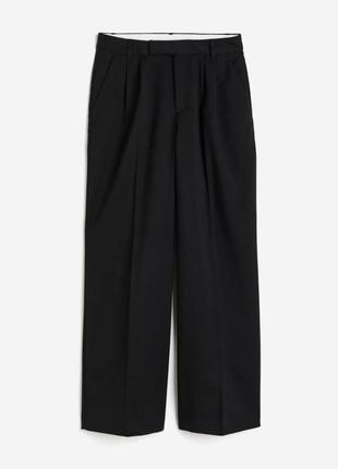 Широкие/классические брюки h&amp;m черные3 фото