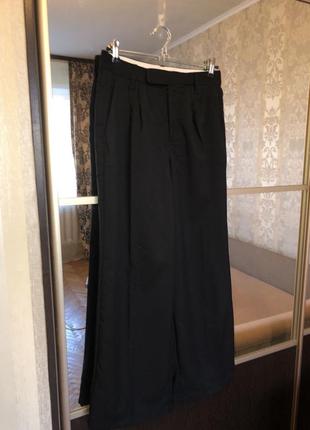 Широкие/классические брюки h&amp;m черные5 фото