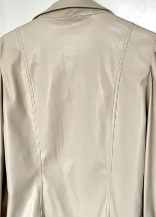 Куртка рубашка жакет пиджак женский искусственная кожа2 фото