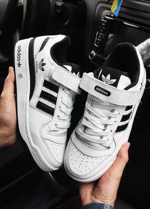 Кроссовки adidas forum 84 white black