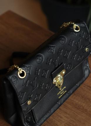 Женская сумка louis vuitton vavin black, женская сумка, брендовая сумка, луи виттон черного цвета2 фото