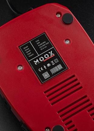 Фрезер для манікюру moox x105 на 45000 об./хв, 65 вт., червоний4 фото