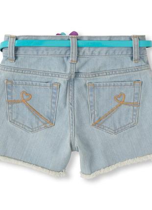 Летние джинсовые шорты children's place на девочку2 фото