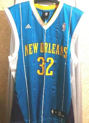 Майка безрукавка adidas nba wright 32 болельщик new orleans