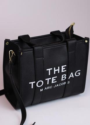 Женская сумка marc jacobs tote bag black, женская сумка, сумка марк джейкобс тоте бег черного цвета
